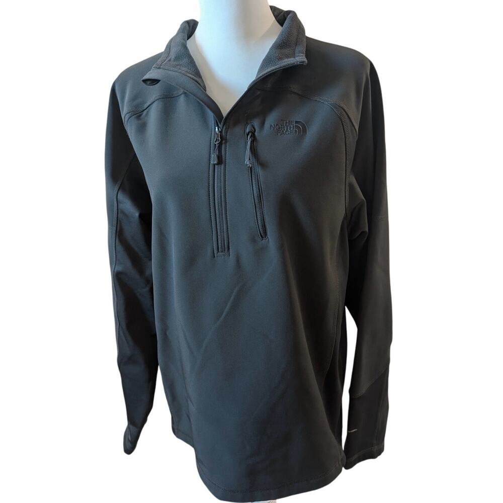 The North Face Men's Flashdry Jacket 3/4 zip Dark Gray Pullover Size Medium
